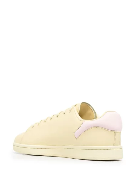 Sneakersy Raf Simons skórzane żółte