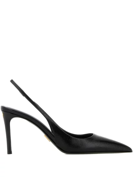 Pantofi cu toc Prada din piele negru