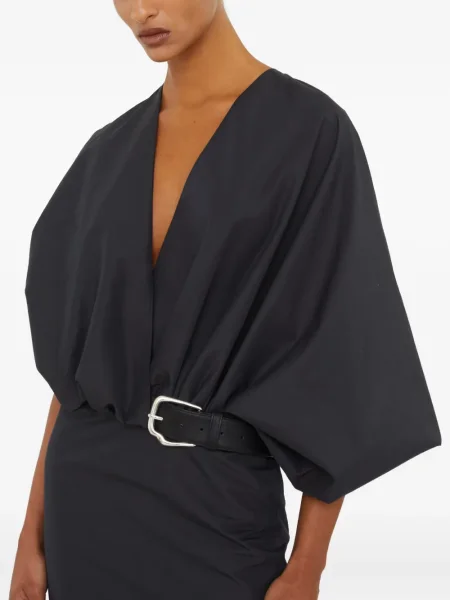 Rochie midi Christopher Esber până la genunchi de costum gri