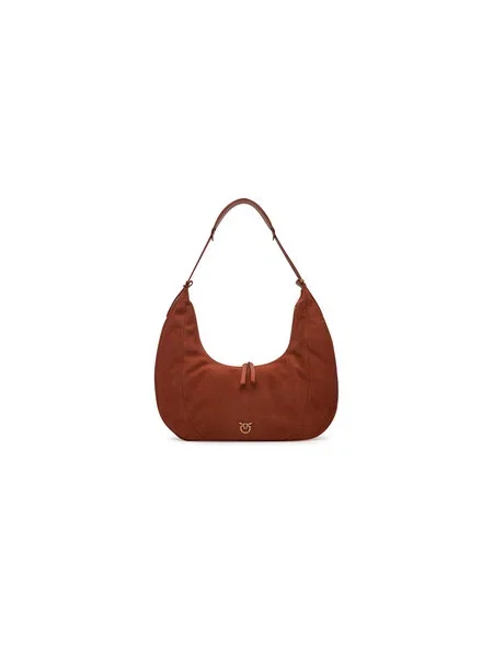 PINKO Kabelka Slouchy Hobo Big PE 25 PLTT hnědá