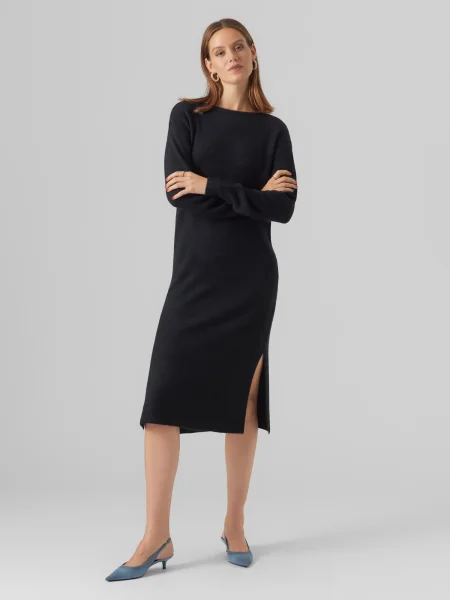 VERO MODA Rochie tricotat LEFILE' negru
