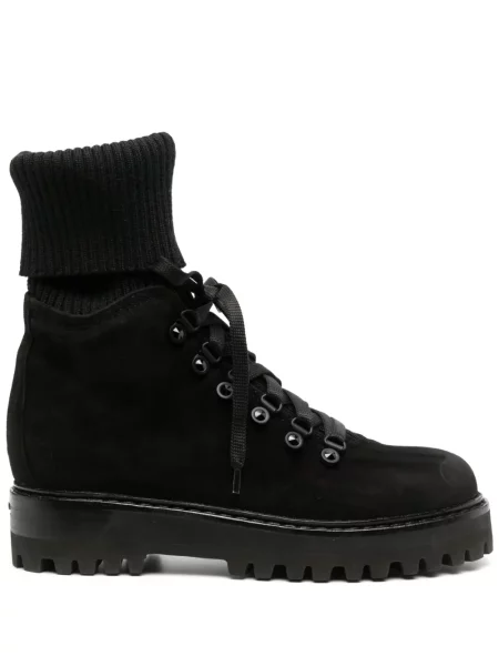 Cizme scurte Le Silla din piele de căprioară negru