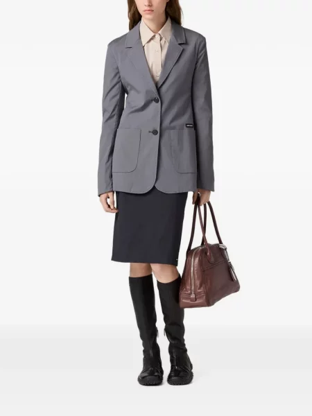 Fustă Miu Miu din poplin negru