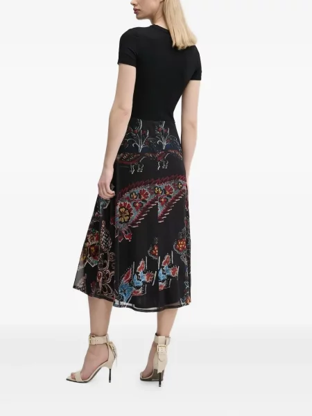 Rochie Desigual cu imagine cu model paisley de costum negru