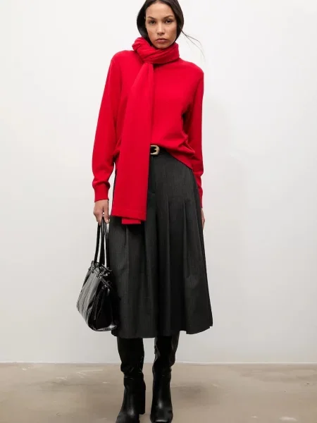 Answear.LAB pulover de lana rosu light