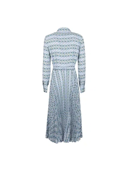 Sukienka koszulowa Tory Burch z nadrukiem niebieska