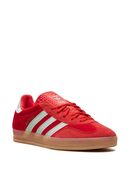 Sametové tenisky Adidas Gazelle bílé