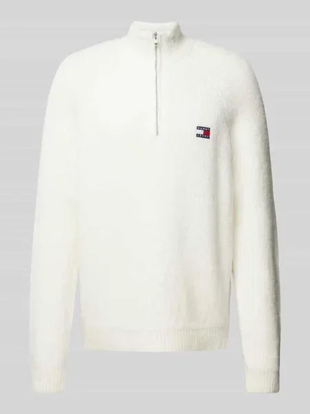 Kardigan Tommy Jeans wełniany biały