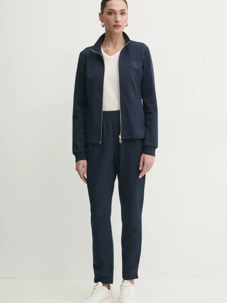 Koszulka z dekoltem v Liu Jo z dekoltem w serek biała