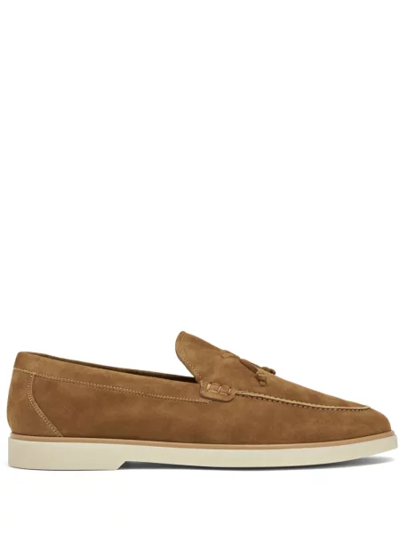 Pantofi loafer Magnanni din piele de căprioară maro