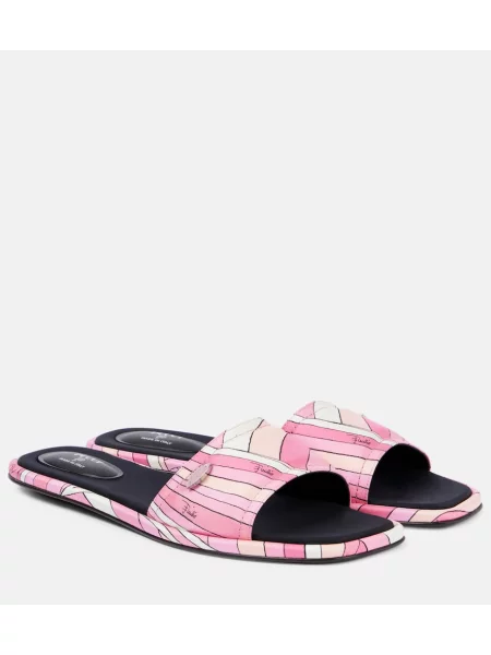 Chiloți tanga Pucci din țesătură twill