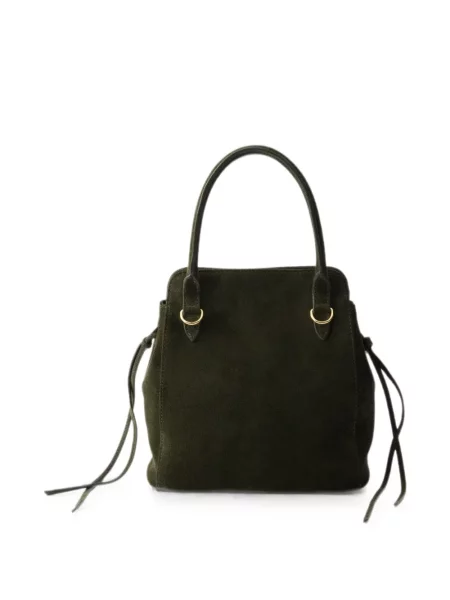 Geantă Prada din piele de căprioară verde