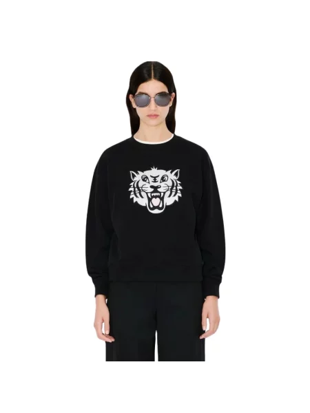 Sweter Kenzo w tygrysie prążki czarny