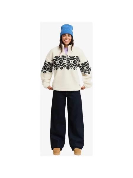 Polar Roxy Treasure Soul Half Zip biało czarny XS biała
