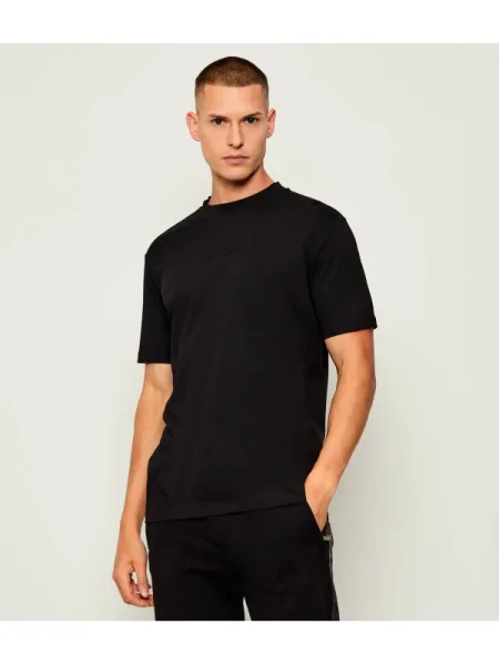 Karl Lagerfeld tricou din cu imprimeu negru