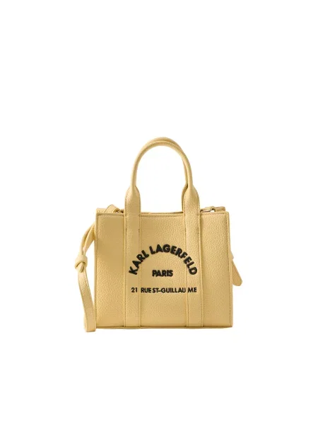 Karl Lagerfeld Ročna torbica Rue St-Guillaume svetlo / črna rumena