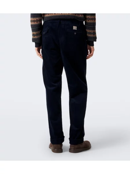 Menčestrové nohavice Polo Ralph Lauren modrá