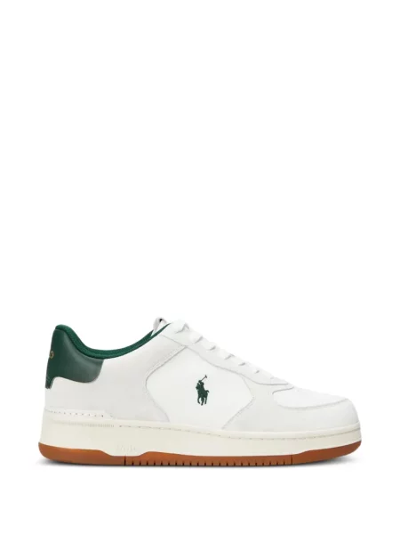 Sneakerși Polo Ralph Lauren cu broderie alb