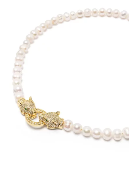 Vėrinys Nialaya Jewelry su perlais balta