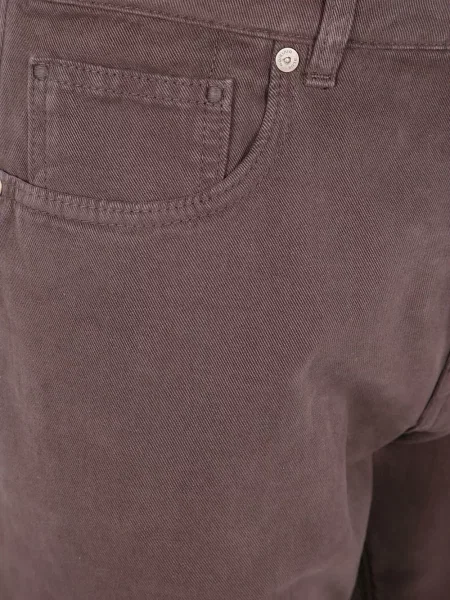 Pantaloni Incotex cu 5 buzunare maro