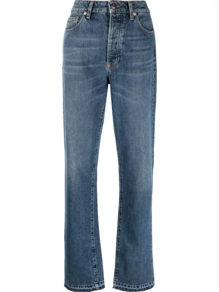 Talia proste jeansy 3x1 niebieskie