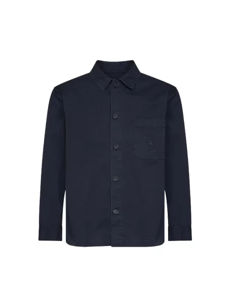 Koszula Saint Laurent casual niebieska