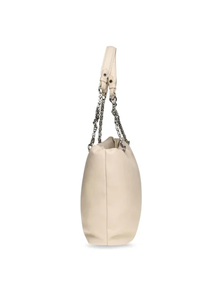 Shopperka Steve Madden skórzana biała