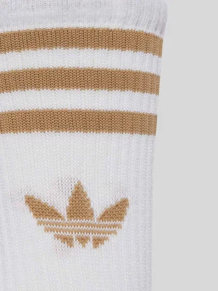 Skarpety z mieszanki bawełny w zestawie 3 szt. Adidas Originals białe