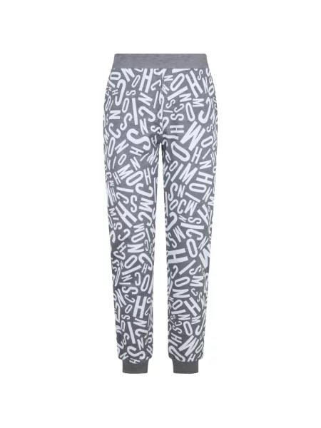 Pantaloni Moschino cu imagine alergare gri