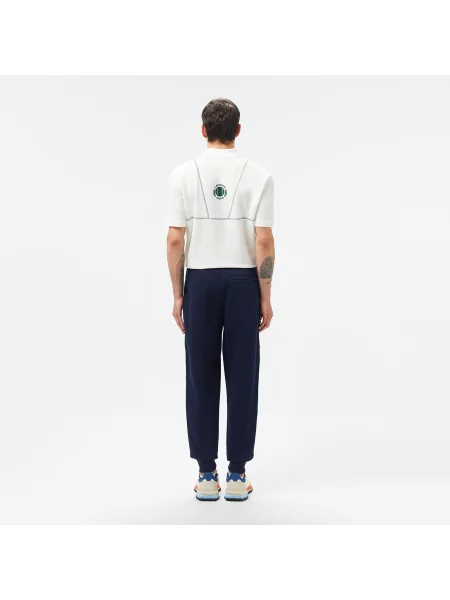 Lacoste Spodnie Dresowe Z Nadrukiem Regular Fit granatowe