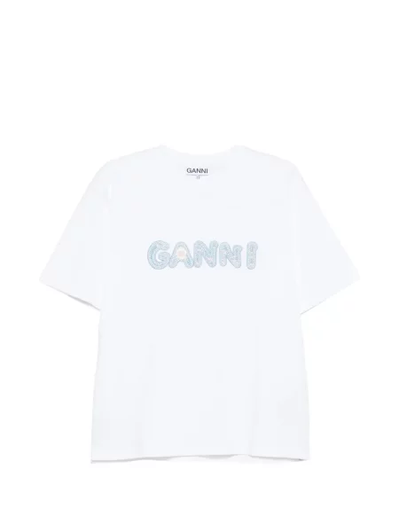 Tricou Ganni alb