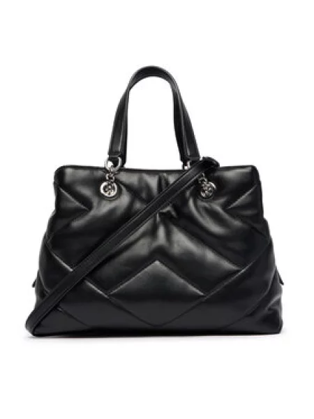 Armani Exchange crossbody torbica iz umetnega usnja črna