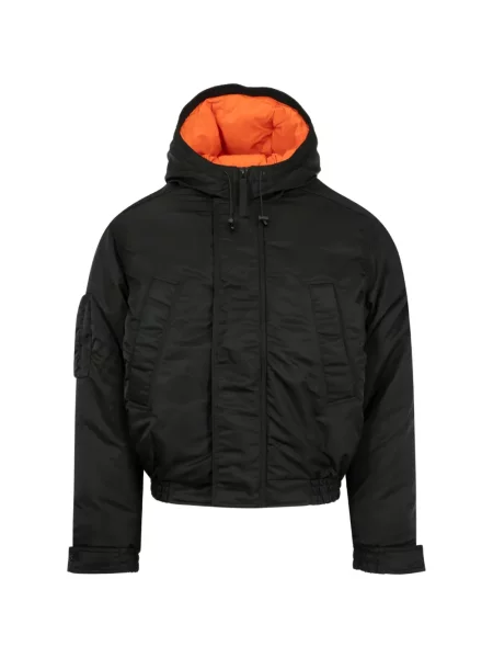 Geacă Canada Goose cu glugă negru