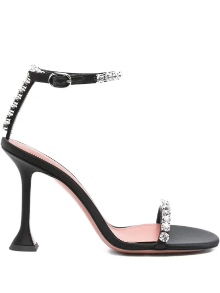 Sandale Amina Muaddi de cristal negru