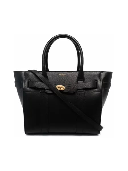 Shopperka Mulberry skórzana czarna