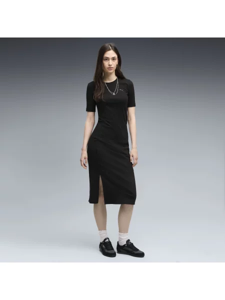 PUMA sukienka HER Slim Rib OdzieÅ¼ S czarny