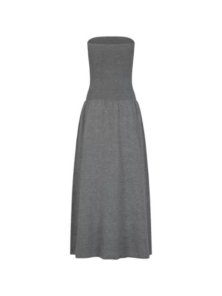 Rochie maxi Amomento fără bretele gri