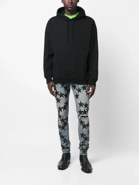 Liesas skinny fit džinsai Amiri mėlyna