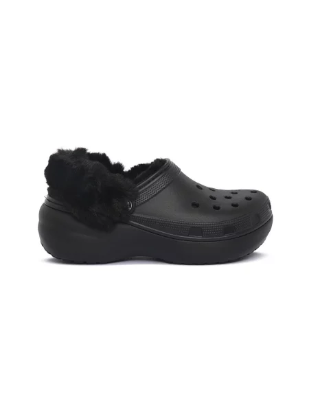 Platform talpú klasszikus félcipő Crocs fekete