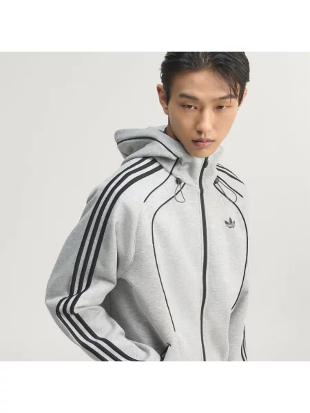 BLUZA Z KAPTUREM SPACER TEAMGEIST 26 CUTLINE FULLZIP szara