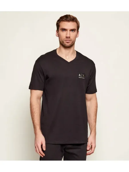 ARMANI EXCHANGE Póló arany fekete