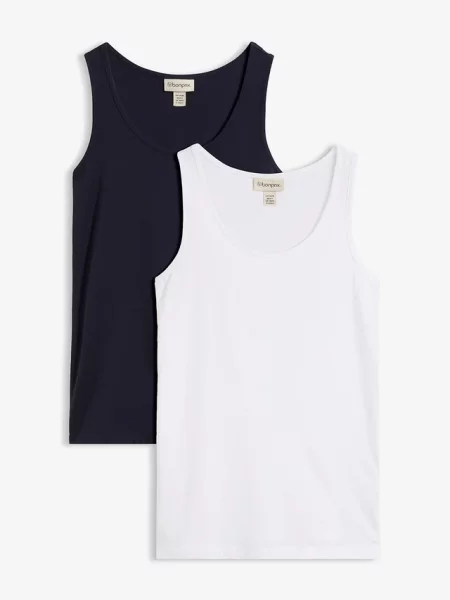 Top Bonprix niebieski