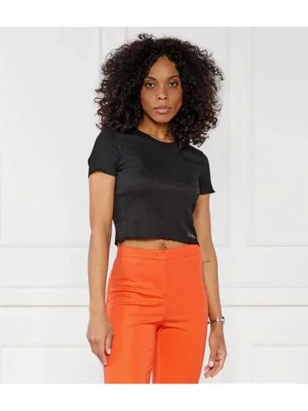 GUESS Tricou | Cropped Fit negru