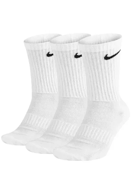 Skarpetki Unisex Adult Everyday Cushioned Crew zestaw 3 Sztuk białe