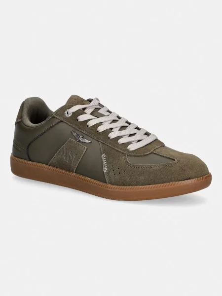 Aeronautica Militare sneakers din piele SNEAKERS verde