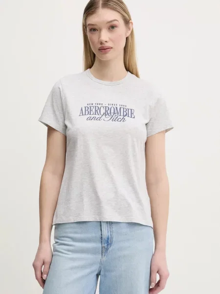 Tričko Abercrombie & Fitch šedá