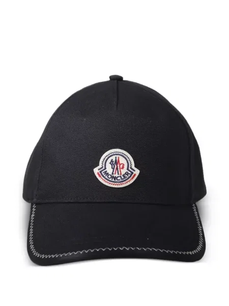 Κασκέτο Moncler με αυτόγραφο μαύρο