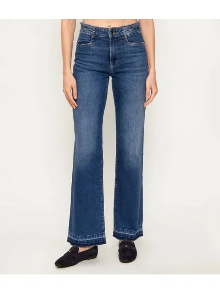 Marc Cain Blugi | flare fit | high waist albastru