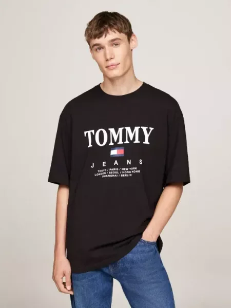 Tommy Jeans Póló | Oversize fit fekete