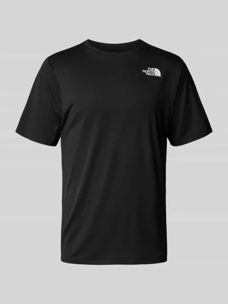 The North Face t-shirt sportowy gładki czarny